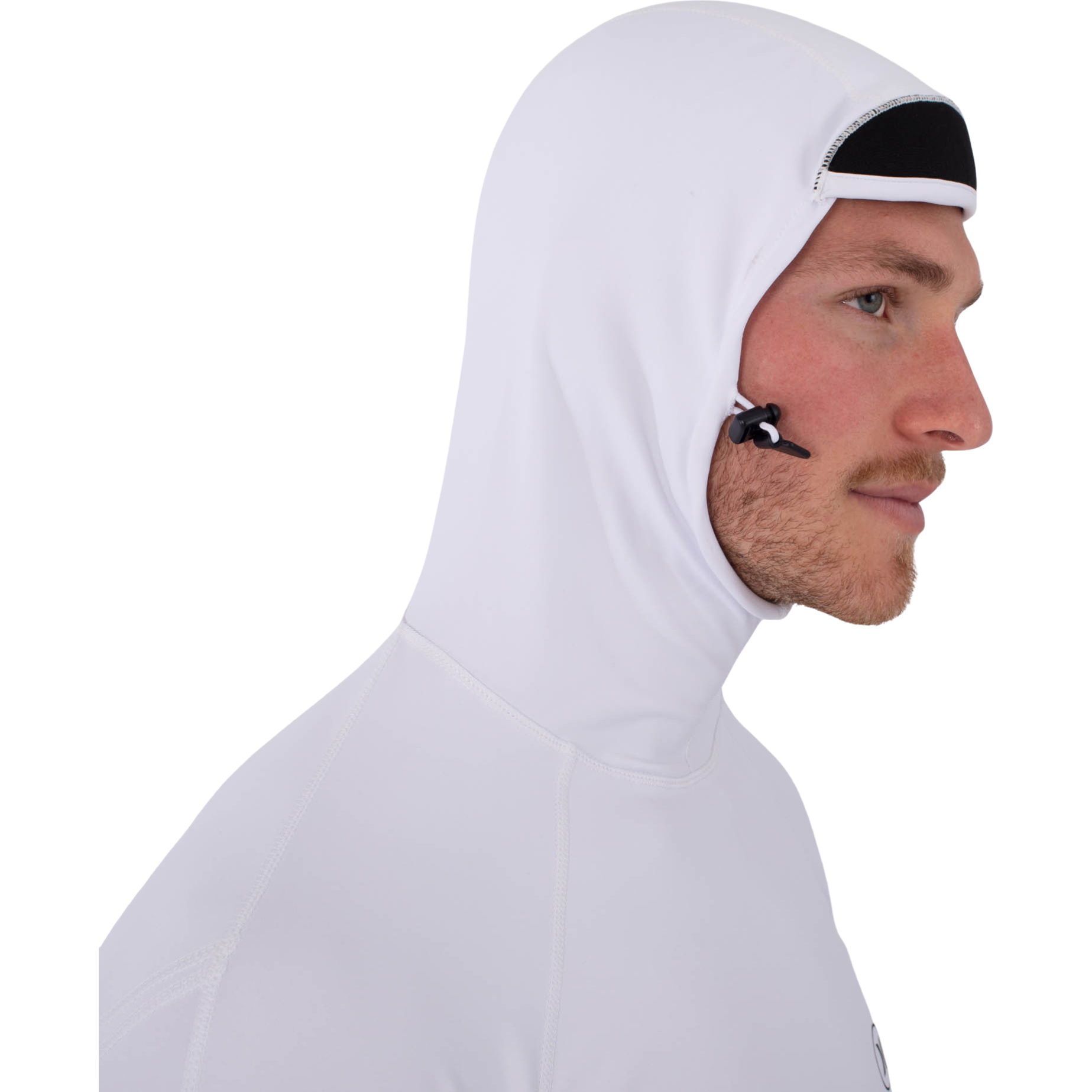 2026 Hurley Mens Slim Fit Icon Hooded Long Sleeve Rash Vest MLEU00001 - White